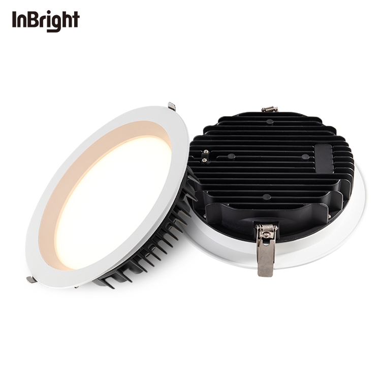 Black white 18W 25W 150-165mm cutout 110° Die-casting Aluminum LED Wide beam down light