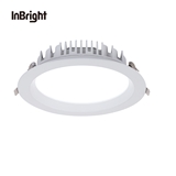 Black White 25W 35W cutout 190-210mm 110° Die-casting Aluminum SMD Wide beam led down light