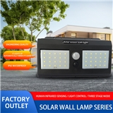 Outdoor Solar LED Waterproof Motion Sensor Super Bright Solar Wall Garden Lights for Yard Garage lig
