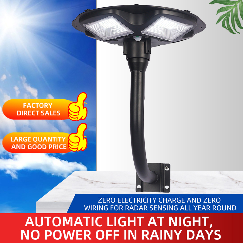Hot selling products abs waterproof outdoor ip65 ufo solar garden street light