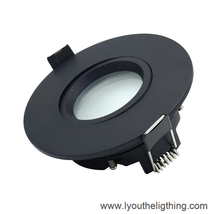 New design black round GU10waterproof downlight