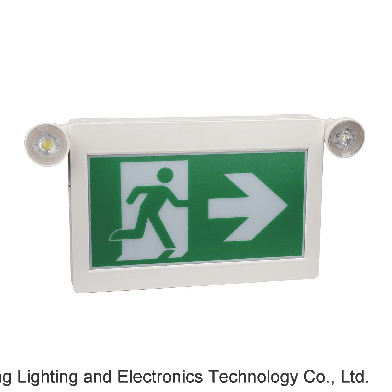 CSA Listed Running Man Exit Sign and Emergency Light Combo