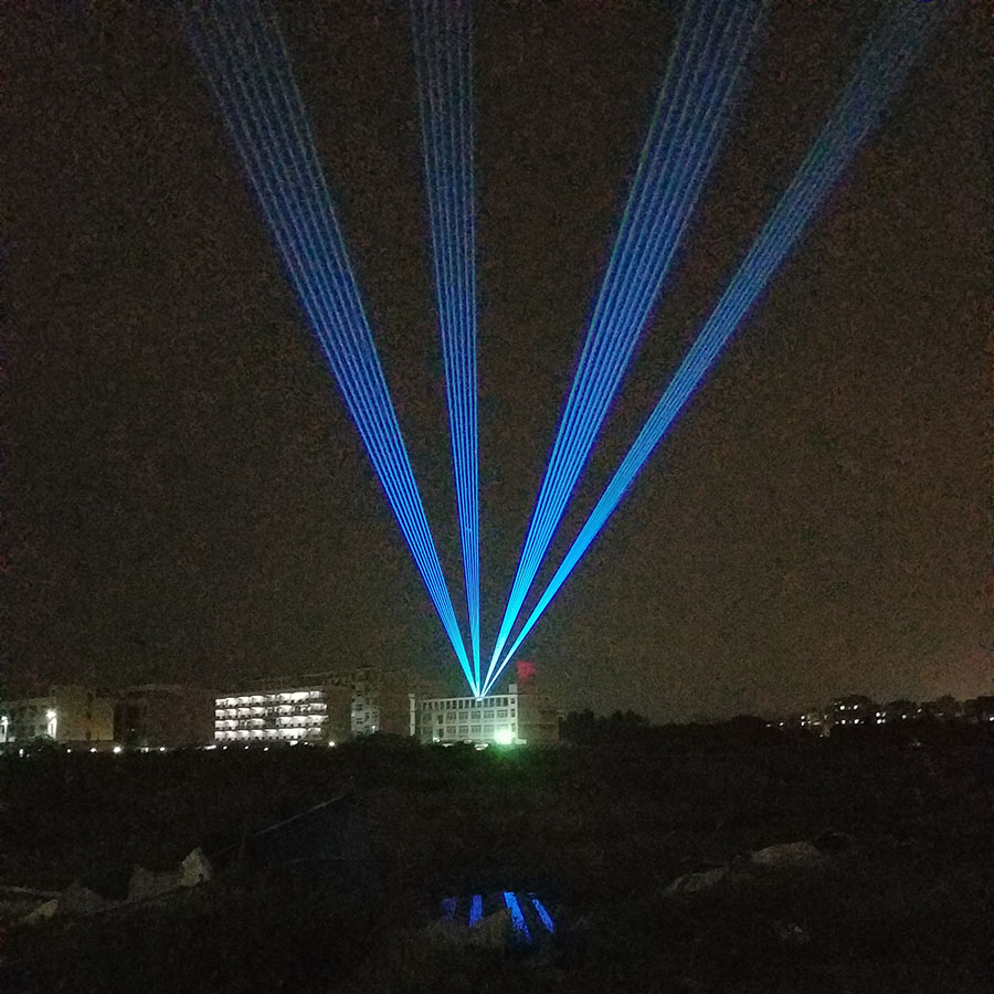 High Power Outdoor IP65 RGB 30W Moving Head Stage Laser Light landmark Building Bridge Lighting