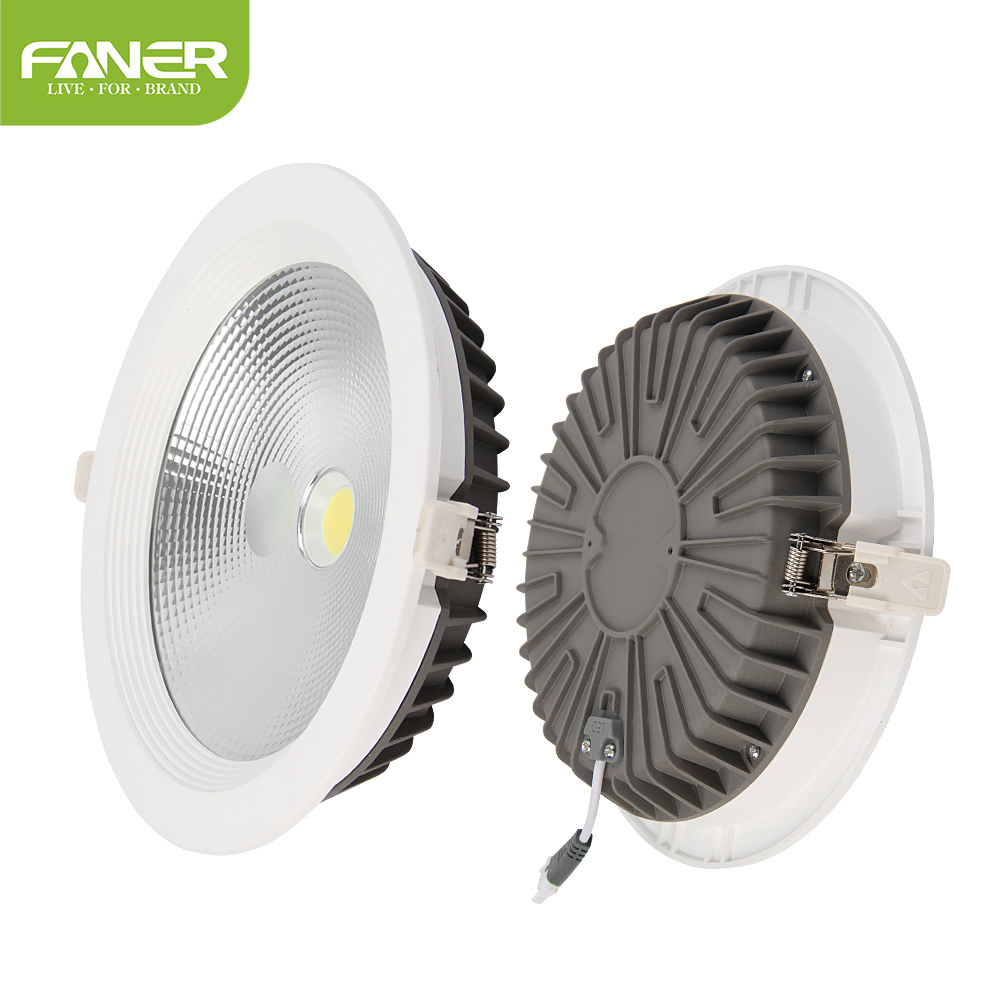 FANER New Design 7w 10w 20w 30w COB LED Down light with CB CE BIS SASO ISO Certifications