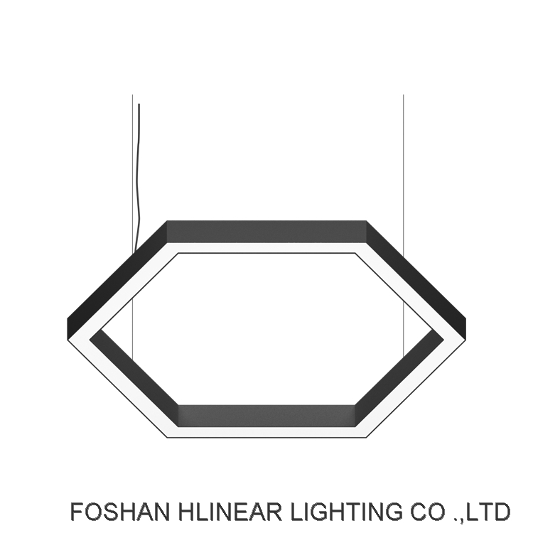 HLINEAR LC6060-H-900 Ceiling Light Hexagon Light Fixture Pendant Modern
