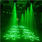 High power stage show animation 10W 6W full color moving head laser beam light for dj disco club