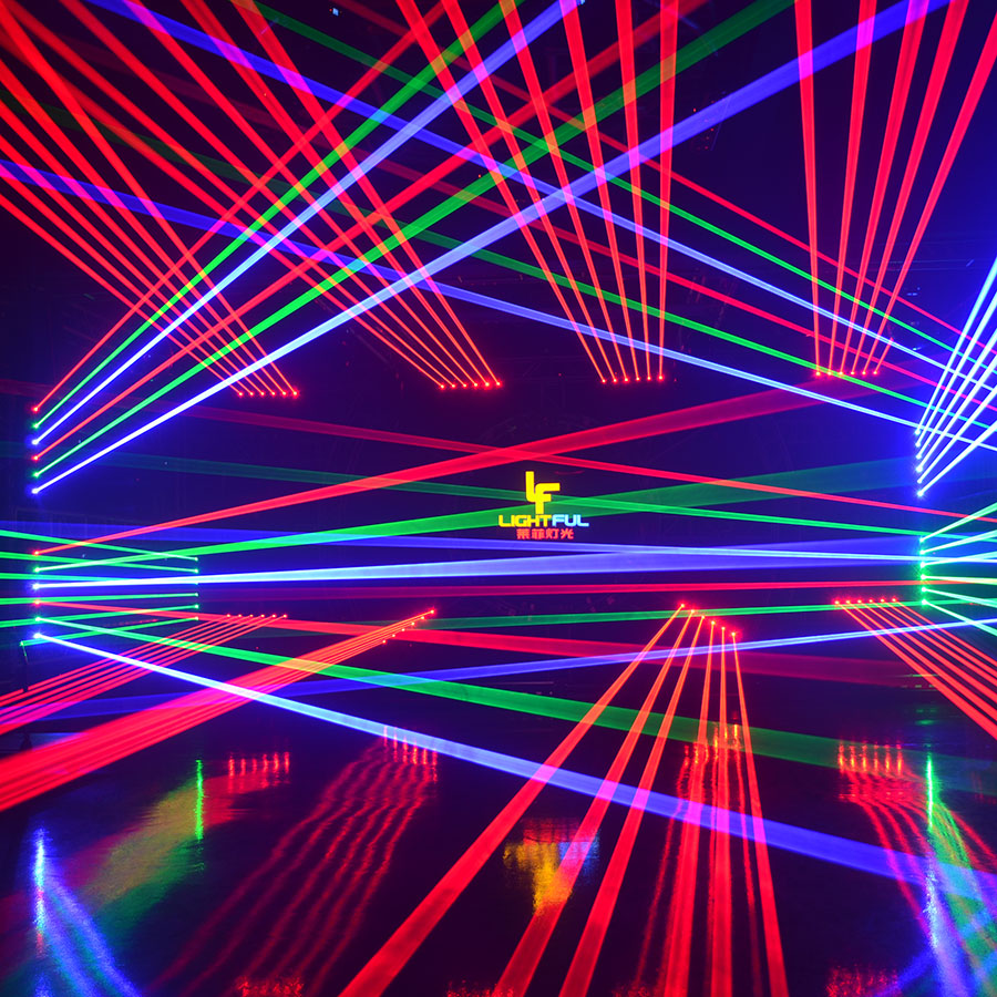 Indoor 3w rgb red green blue beam laser bar 6 head moving head bar laser light for dj club