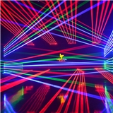 Indoor 3w rgb red green blue beam laser bar 6 head moving head bar laser light for dj club