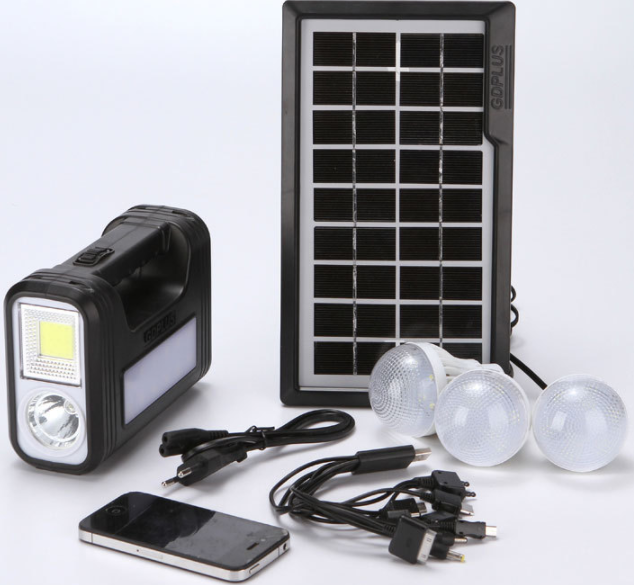 GDPLUS太阳能照明系统 USB手机充电节能灯 球泡灯 投光灯8017COB