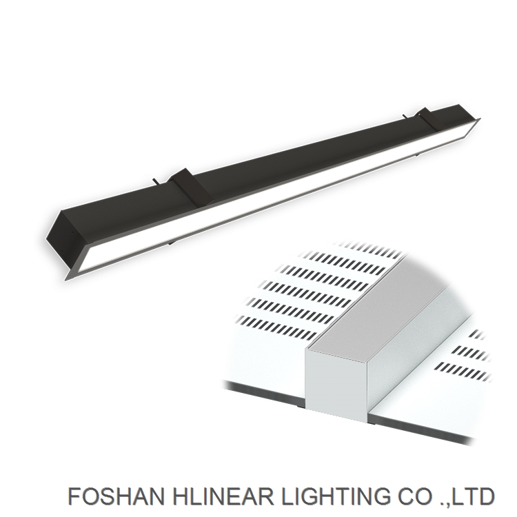 HLINEAR Recessed Linear Led Flush Mount Lighting Pendant Hanging Ceiling Light