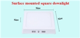 SQUARE SURFACE PANEL LIGHT