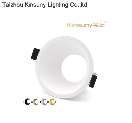 Indoor Commercial lighting round flat mr16 lamp housing gu10 downlight fixture
