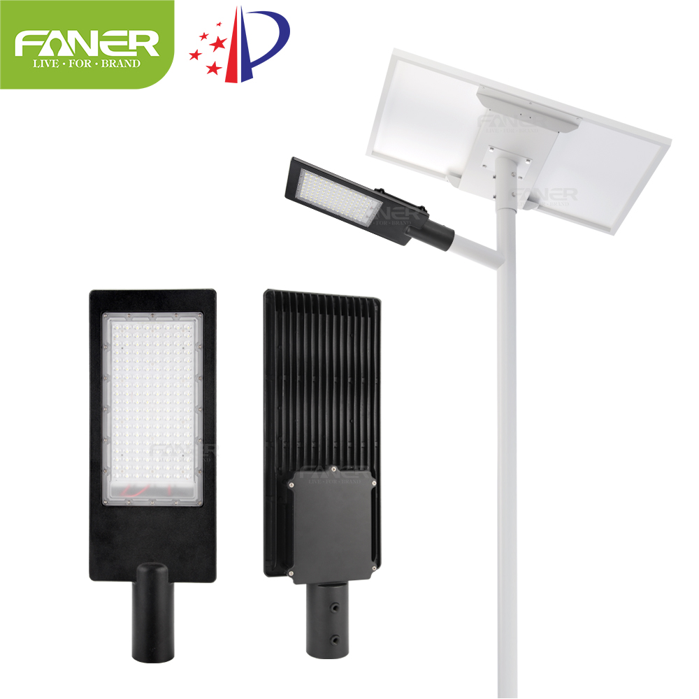 Faner 50w 80w 100w smart solar energy systems led street light with remote control