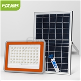 Faner outdoor automatic 20w 40w 60w ABS solar led flood light with battery indicator
