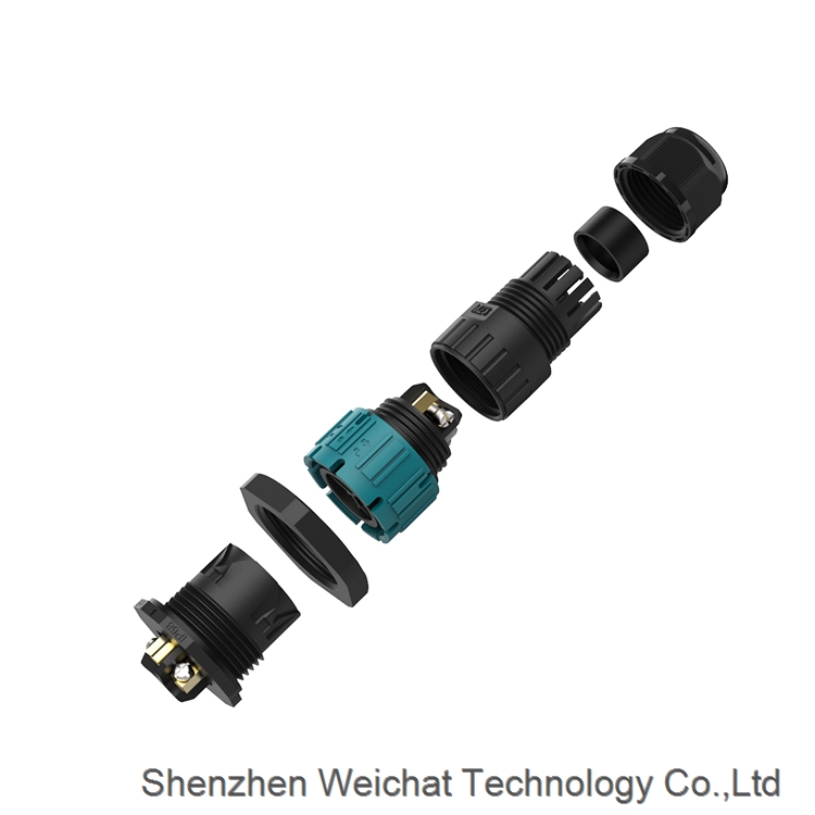 New Product Outdoor Lighting Pannel Mount Male Female Waterproof Connector