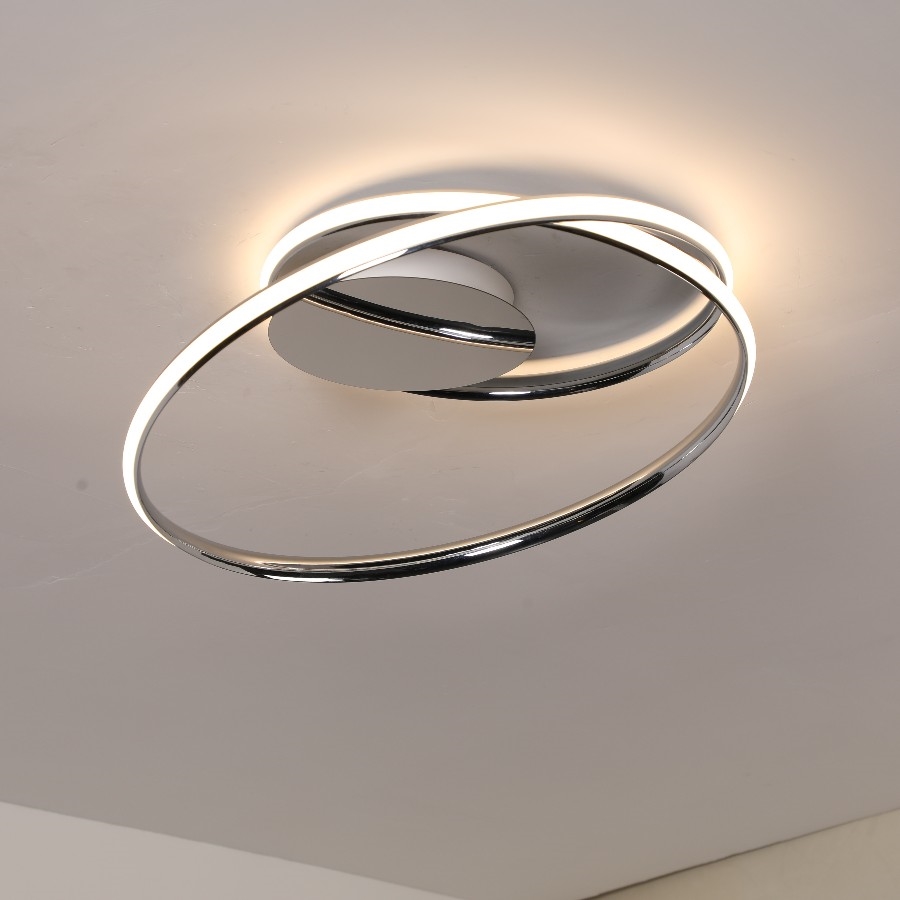 Aluminum lamp unique design circular ring LED