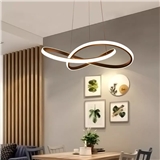 Post Modern Irregular LED Chandelier Light Aluminum Acrylic Ceiling Hanging Lamp Dining Room Pendant