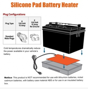 LP Battery Heater Pad