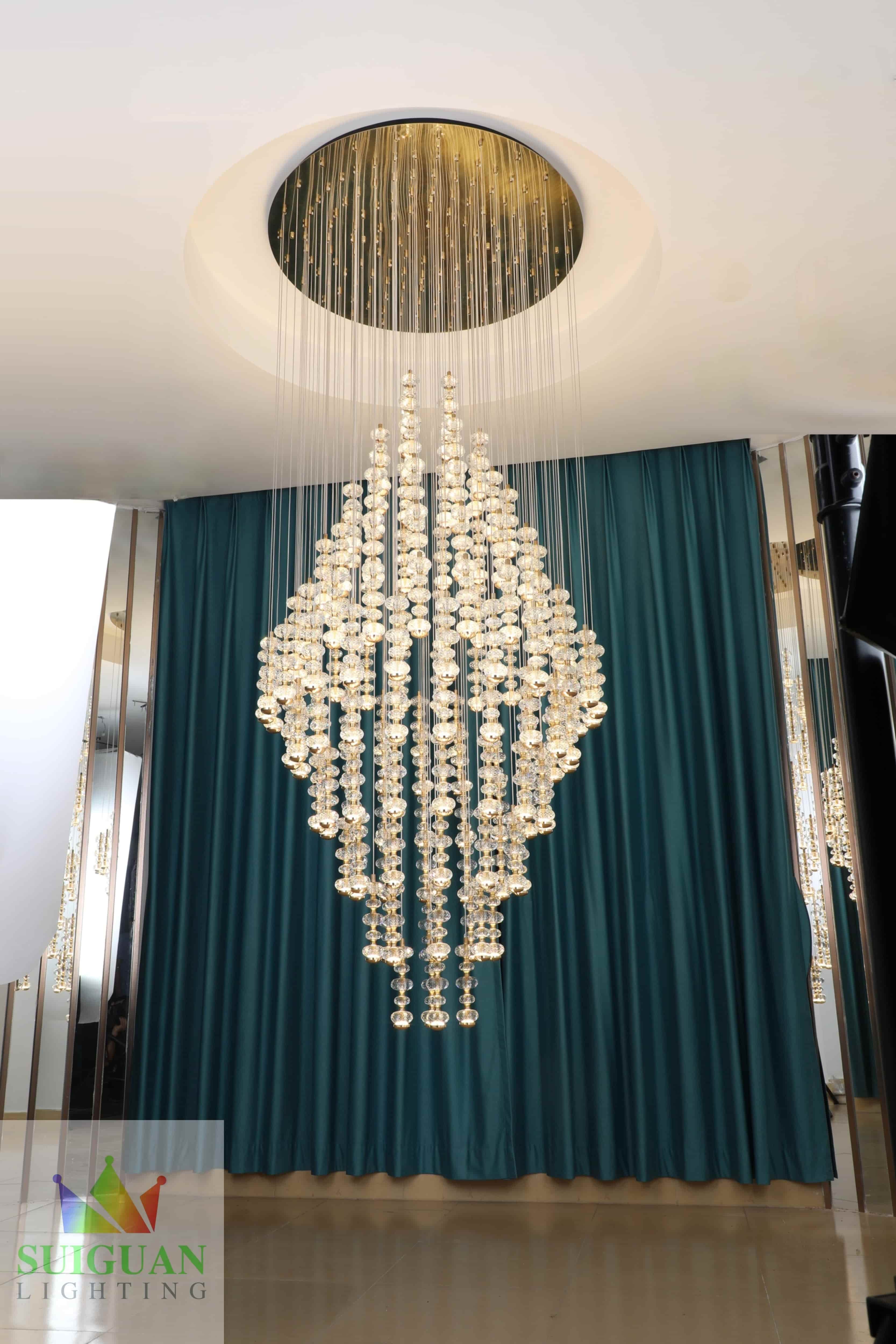 Living Room Lobby Chandelier K9 Crystal