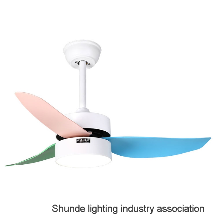 2021 new design modern smart kid decorative cooling remote control led ceiling fan with light