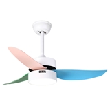 2021 new design modern smart kid decorative cooling remote control led ceiling fan with light