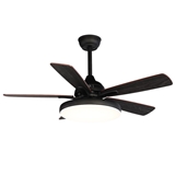 220 110V 42 Inch Wooden Blades Simple Modern AC DC Electric Remote Control Led Ceiling Fans With Lig