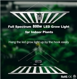IP65 LED grow light 800W foldable spider bars with 180 Degrees LM301b for Indoor Plant