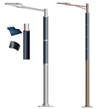 Solar Steet Light Wrap pole with flexible solar panel