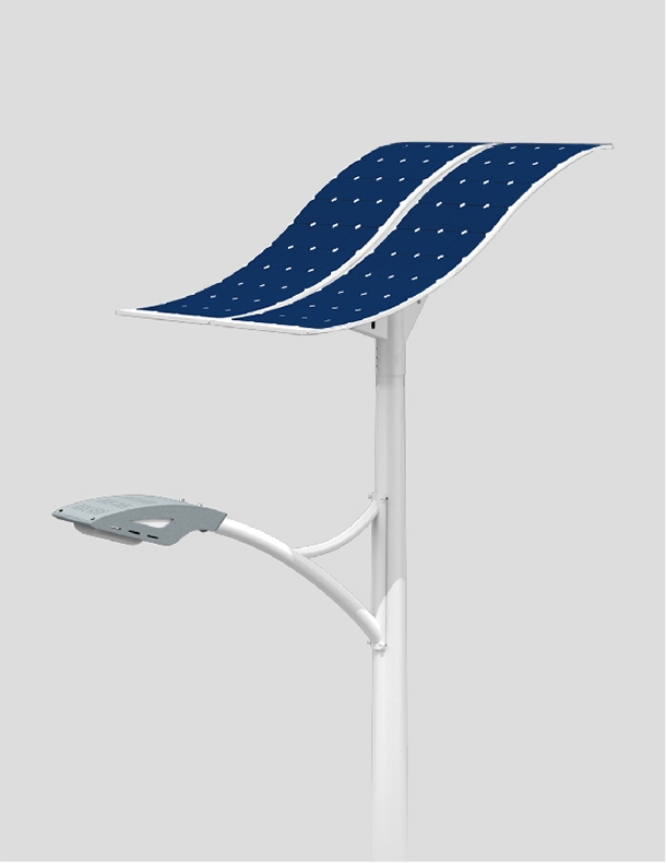 80W LED solar street light with flexible solar panel