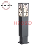 Garden Park Lawn Pathway Pillar Lights Round Belt Bollard Lamp Outdoor Courtyard Lighting