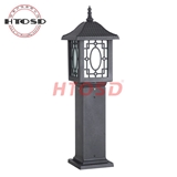 Garden Park Lawn Pathway Pillar Lights Round Belt Bollard Lamp Outdoor Courtyard Lighting