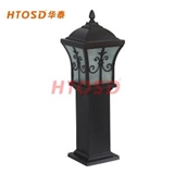 Garden Park Lawn Pathway Pillar Lights Round Belt Bollard Lamp Outdoor Courtyard Lighting