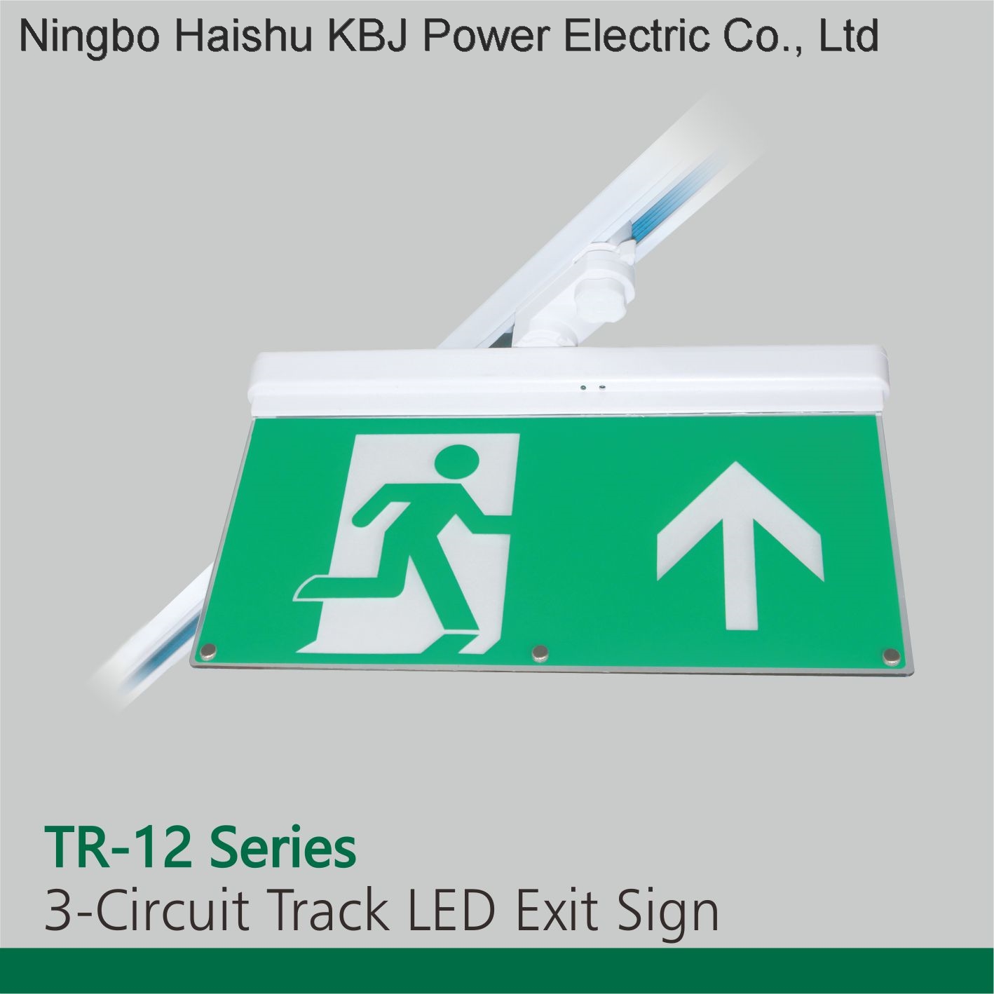 TR-12 3-circuit Track Emergency Exit Sign