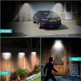 Factory direct 62led solar wall light landscape garden outdoor light garden waterproof wall lighting