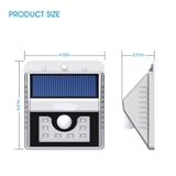 Amazon hot sale factory direct sale solar garden wall lamp 30LED human body induction wall lamp fact