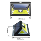 Solar wall light human body induction light 154led wide-angle lighting outdoor waterproof four-sided