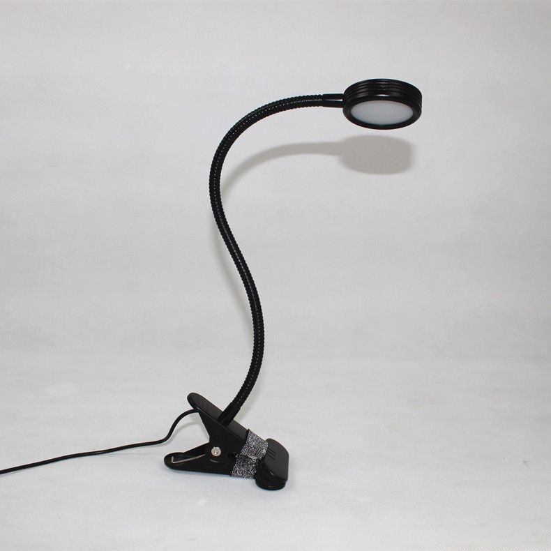 LED Desk Lamp with Clamp Flexible Gooseneck Arm 3 Lighting Modes Stepless Dimming Desk Light Clip