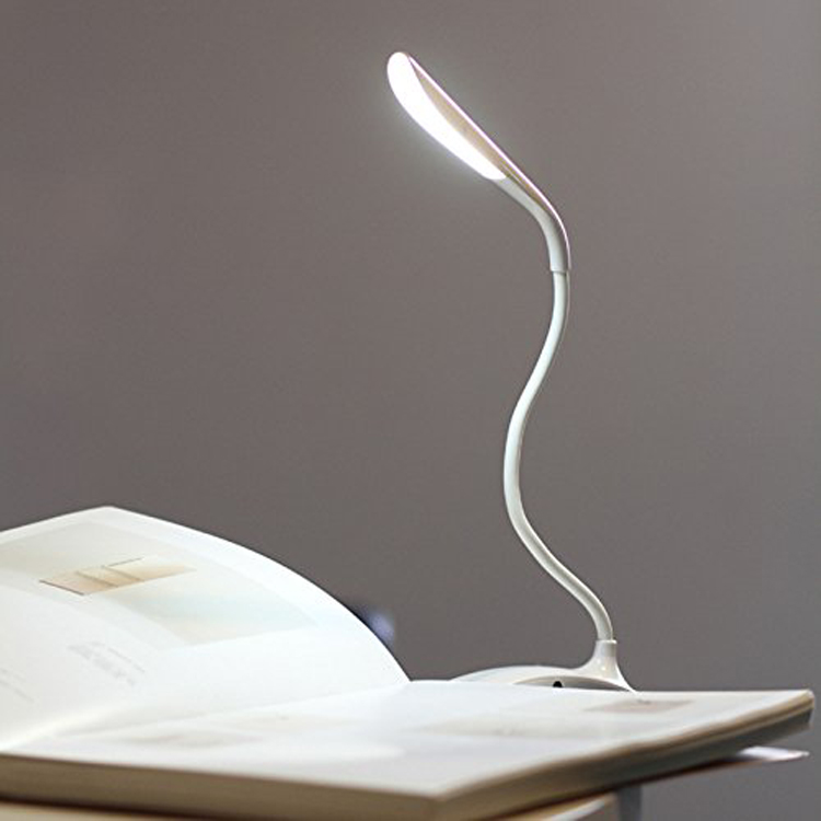 LED Desk Lamp with Flexible Gooseneck 3 Level Brightness Battery Operated Table Lamp 5W Touch Lamp