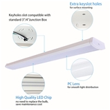 LED Wraparound 4FT 40W Linear Light Flush mount Office Ceiling Light for Garage ETL Listed LED Wrap