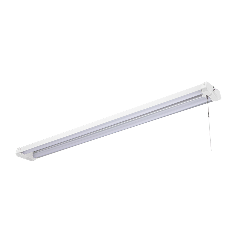 Industrial LED Shop Light 4 FT Linkable Integrated Fixture 5000K Daylight 4600 LM Surface + Sus