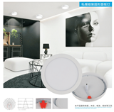 Private mold concealed round panel lamp