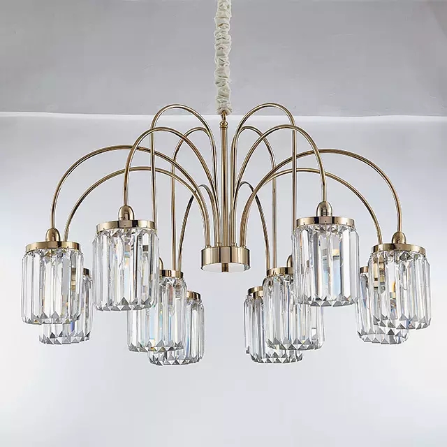 Modern Luxury 12 Heads Contemporary Large Pendant Chandeliers Living Room Lamp
