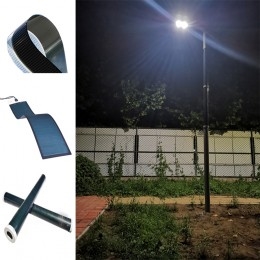 solar light post with flexible solar panel for street light 7 style design