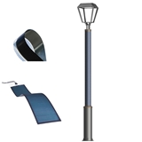 20W Vertical solar light pole for garden design 2FSG052