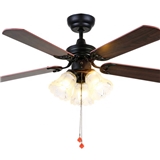 Factory Wholesale New Classical Super Value 5 Blades 3 Lamp Remote Control LED Ceiling Fans