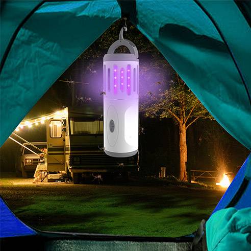 2 In 1 Outdoor Mosquito Killer Torch Lamp With Aa Battery