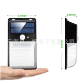 New solar double plate American wall lamp outdoor lighting 36led human body induction lamp garden ga