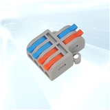 2 in 4 out quick release push in wire connector splitter terminal block