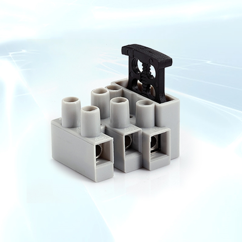 Supply 3-position FT06-3 terminal block with European gauge glass fuse tube terminal block