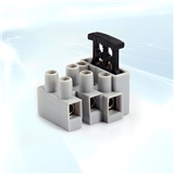 Supply 3-position FT06-3 terminal block with European gauge glass fuse tube terminal block
